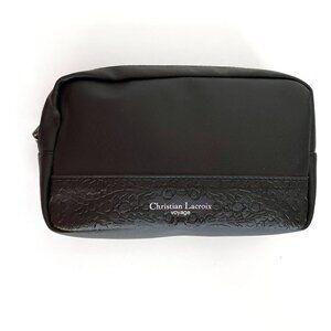 Christian Lacroix Vegan Leather Small Bag Black Travel Case